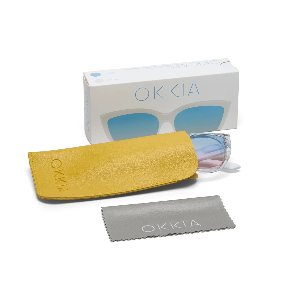 Okkia-Okkia Silvia Güneş Gözlüğü Blue/Pink Degrade-Güneş Gözlüğü-7-milagron.live