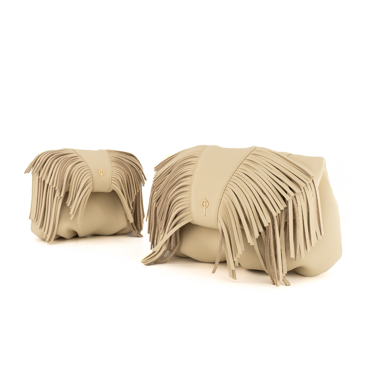 Otrera-Fringe Leda Beige-Clutch-3-milagron.live