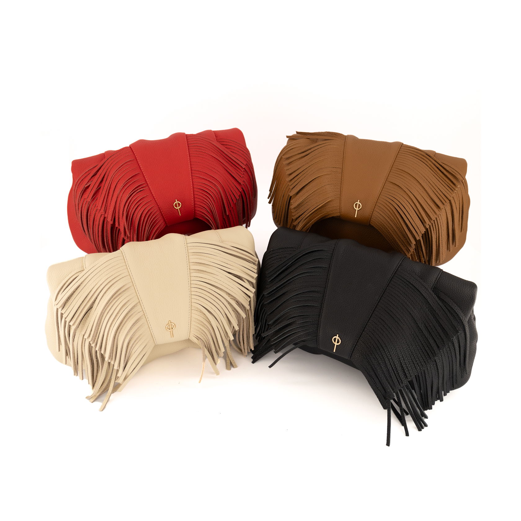 Otrera-Fringe Leda Red-Clutch-4-milagron.live