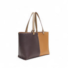 Otrera-Hebe Bag Burgundy&Tan-Shopper / Tote Bag-3-milagron.live