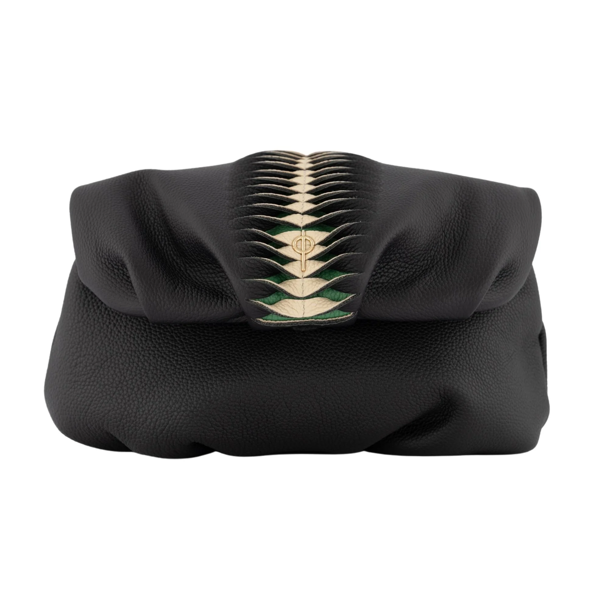 Otrera-Leda Hera Black/Green-Clutch-2-milagron.live