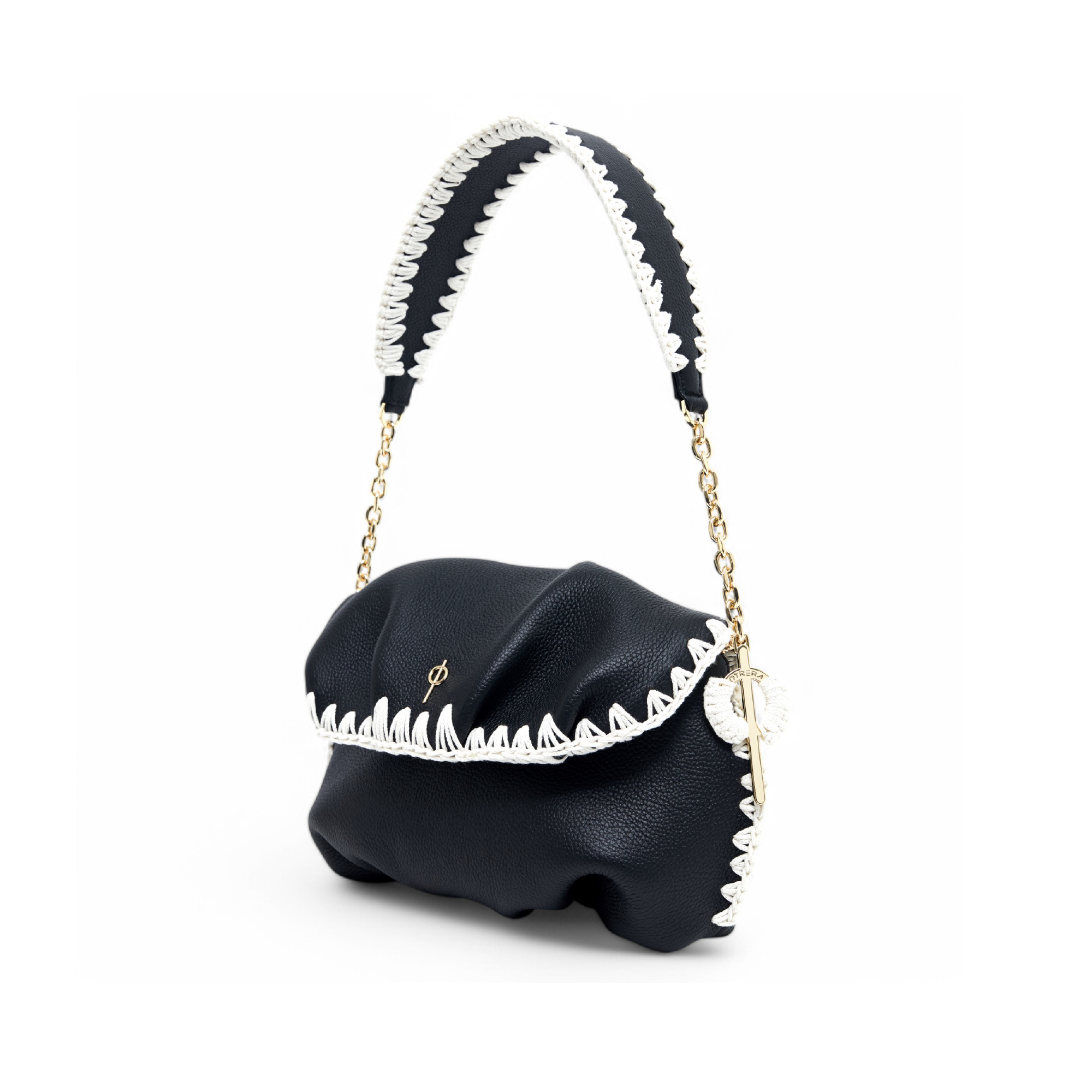 Otrera-Leda Macrame Black-Clutch-3-milagron.live