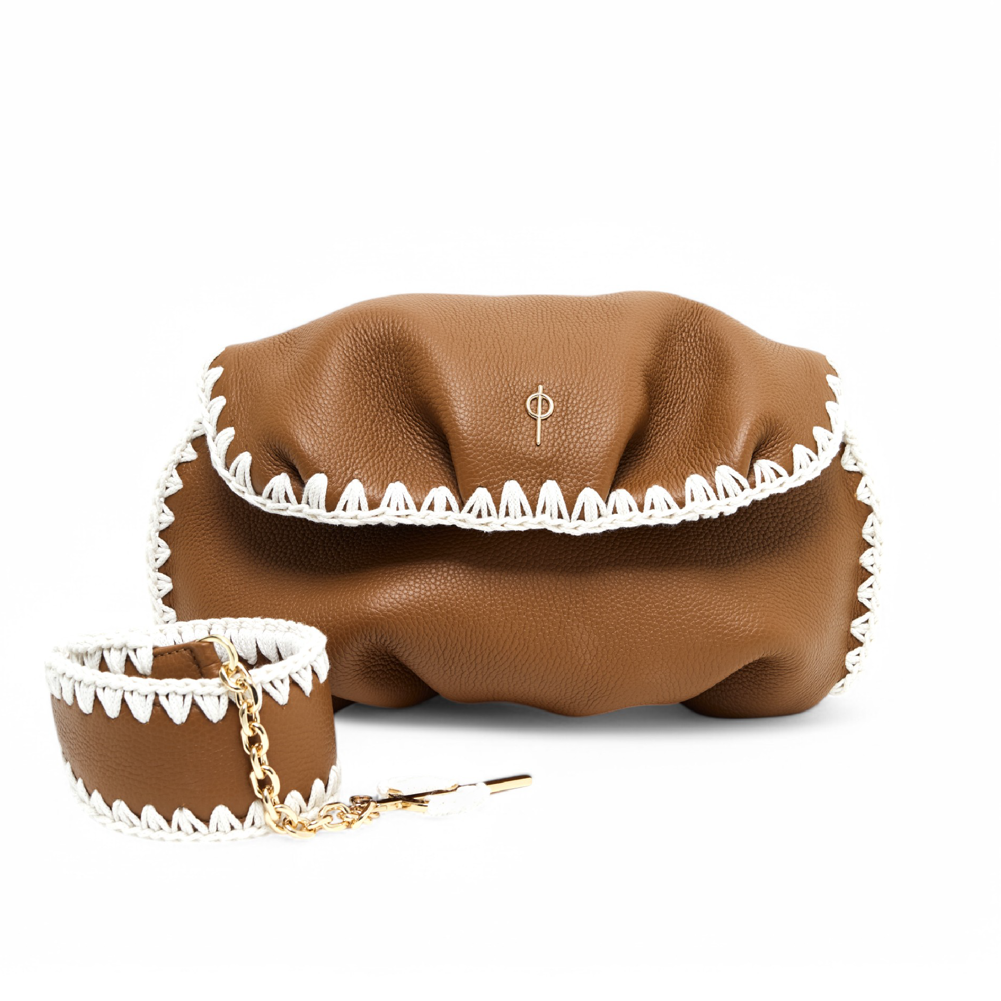 Otrera-Leda Macrame Brown-Clutch-1-milagron.live