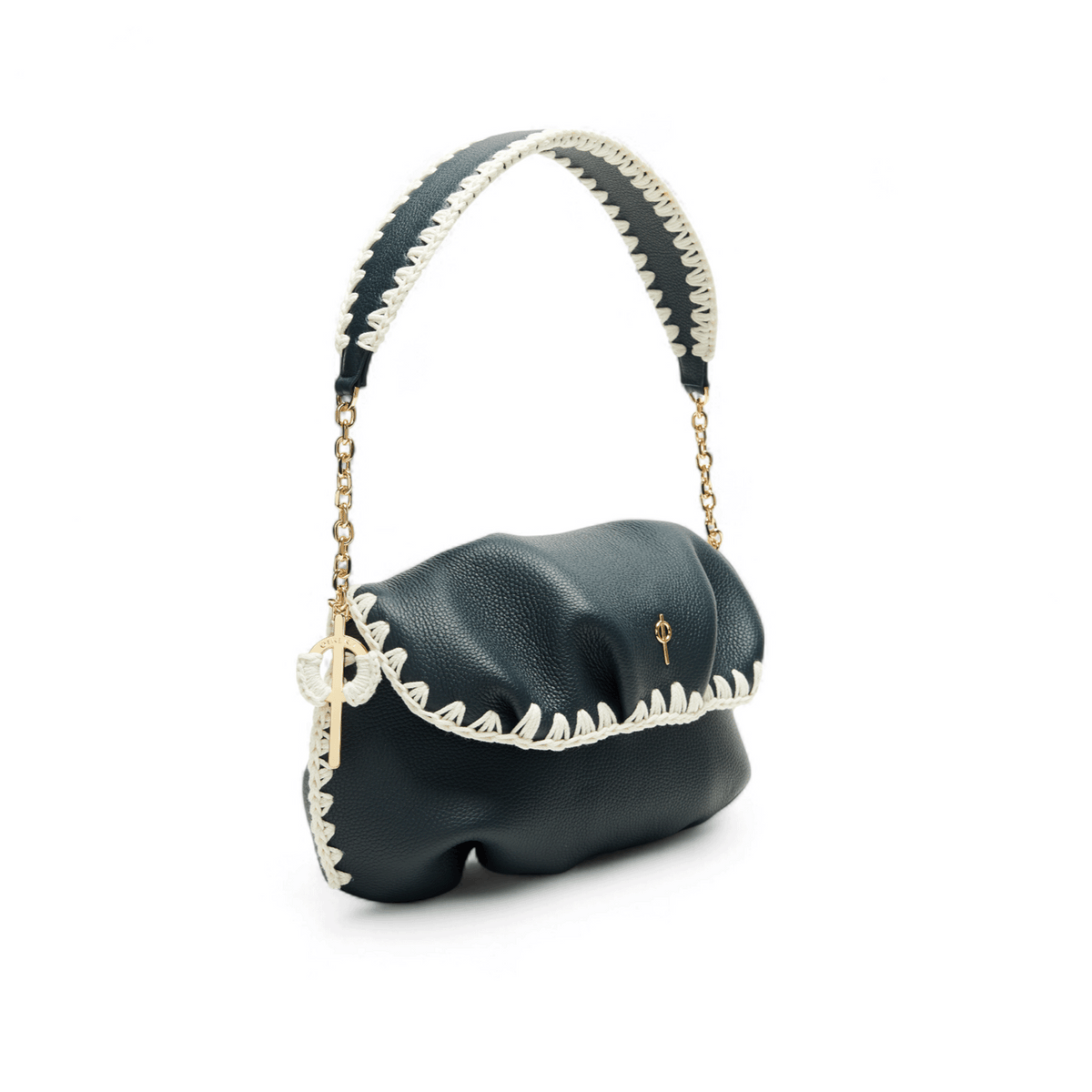 Otrera-Leda Macrame Navy-Clutch-3-milagron.live