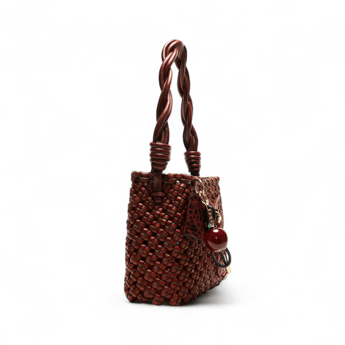 Otrera-Rhea Braıd Twıst Strap Brown-Omuz çantası-3-milagron.live