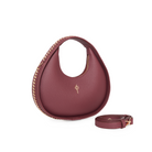 Otrera-Round Chain Bag Burgundy-Omuz Çantası-2-milagron.live