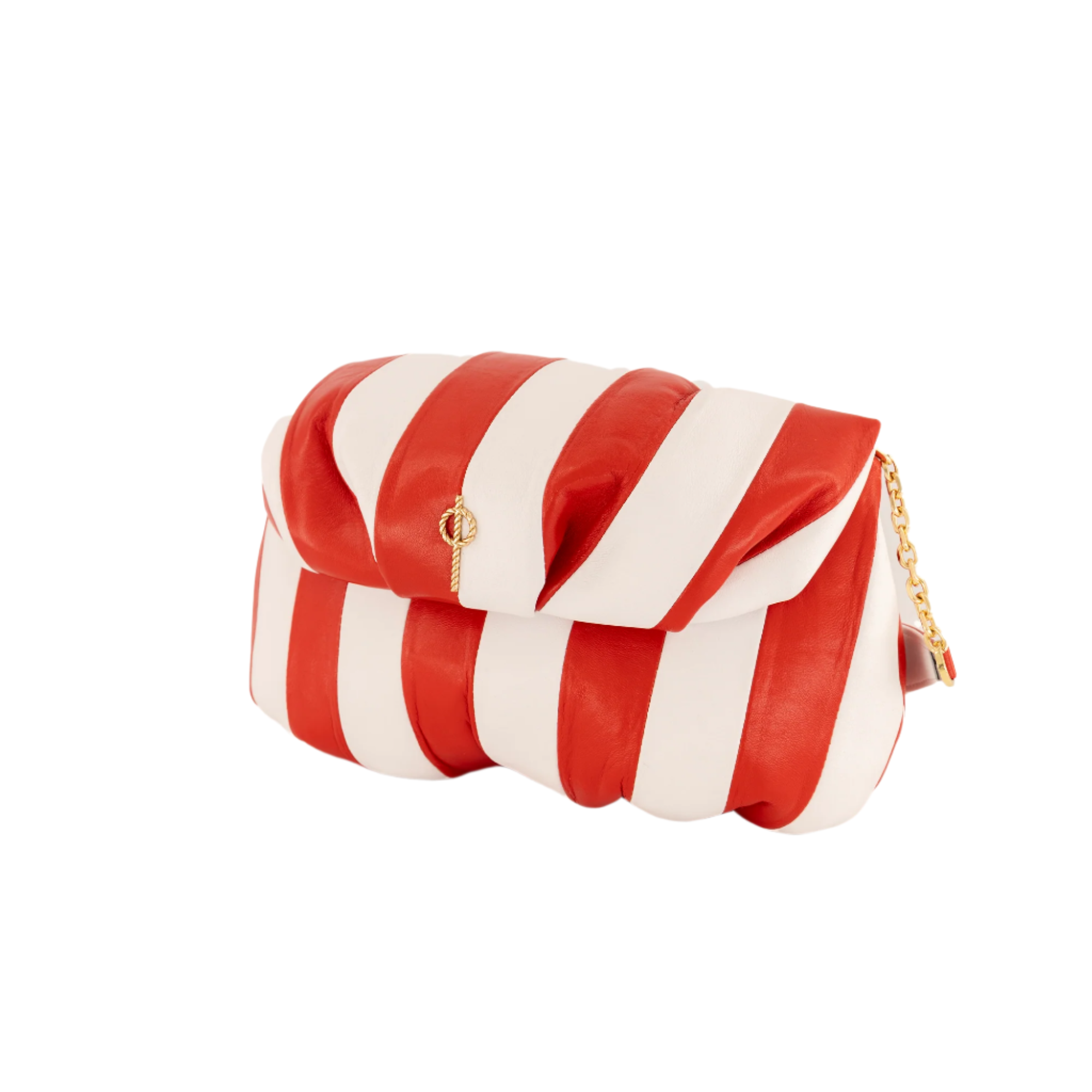 Otrera-Striped Leda Red-Clutch-2-milagron.live
