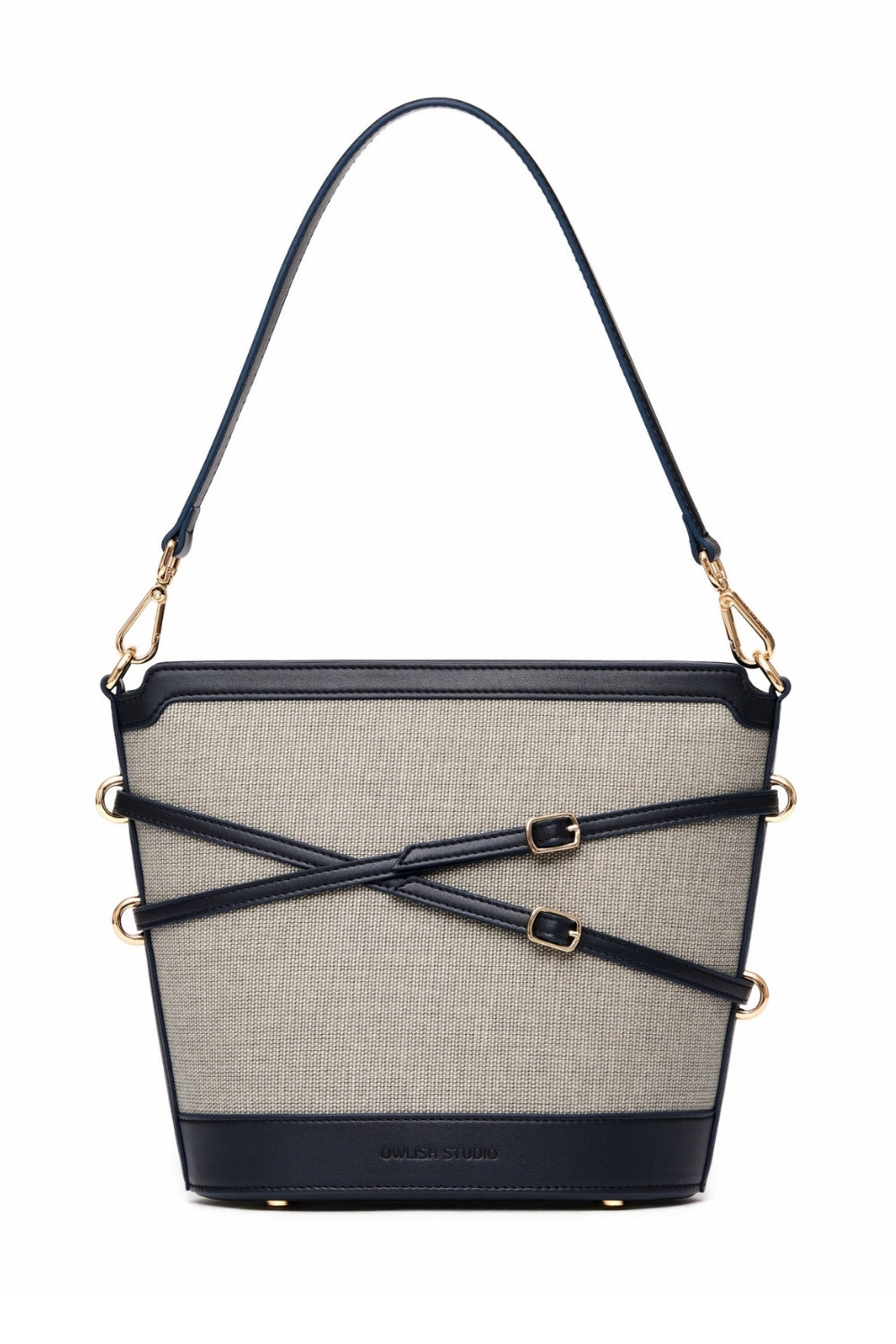 Glacier Canvas Vegan Deri Bucket Çanta - 1