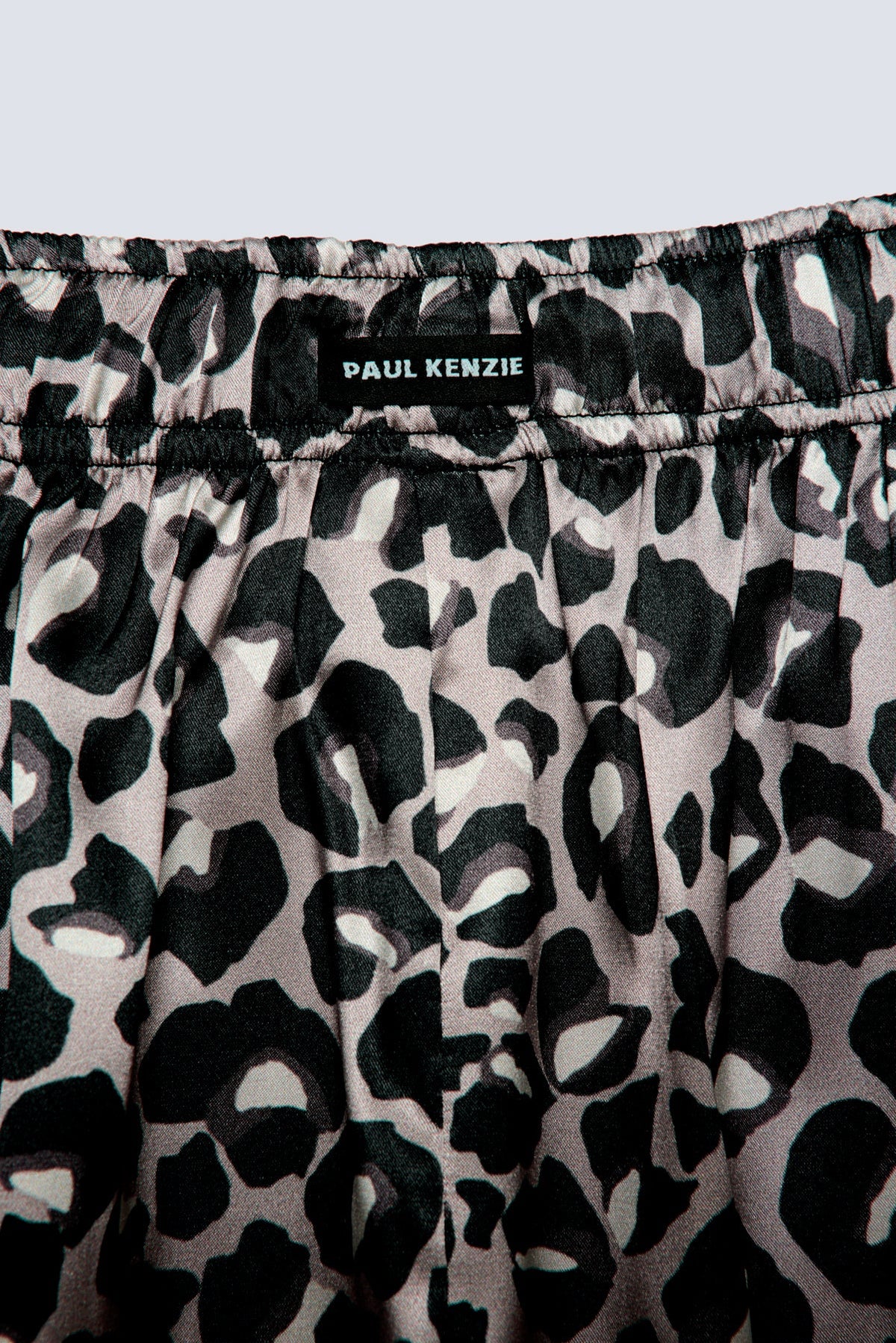 Desenli Kadın Saten Şort - Silky Leopard