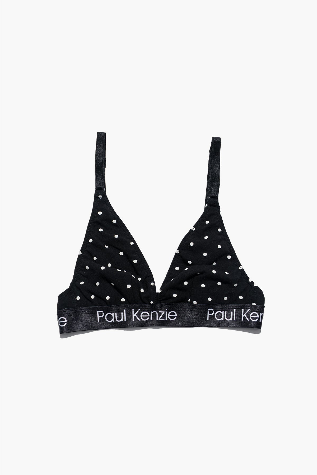 Desenli Triangle Spor Bralet - Polka Dot - 1