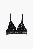 Desenli Triangle Spor Bralet - Polka Dot - 1