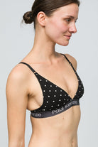 Desenli Triangle Spor Bralet - Polka Dot - 3