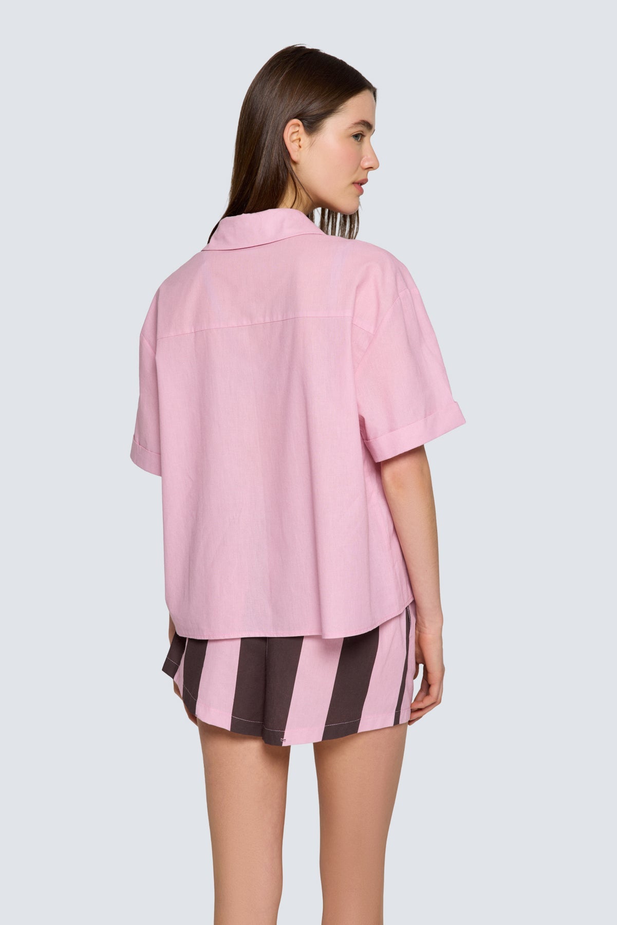 Kadın Pijama Üstü - Pink & Ganache