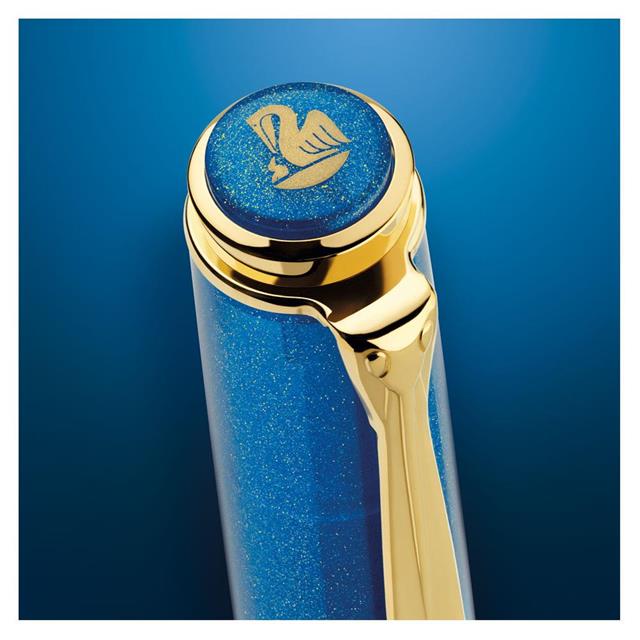 Pelikan-Classic M200 Dolma Kalem Seti Golden Lapis F Uç-Dolma Kalem-2-milagron.live