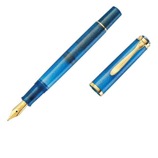 Pelikan-Classic M200 Dolma Kalem Seti Golden Lapis M Uç-Dolma Kalem-4-milagron.live
