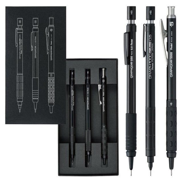 Pentel Mechanical Pencil 60Th Anniversary Limited Edition 3-Mekanik Uçlu Kalem Seti