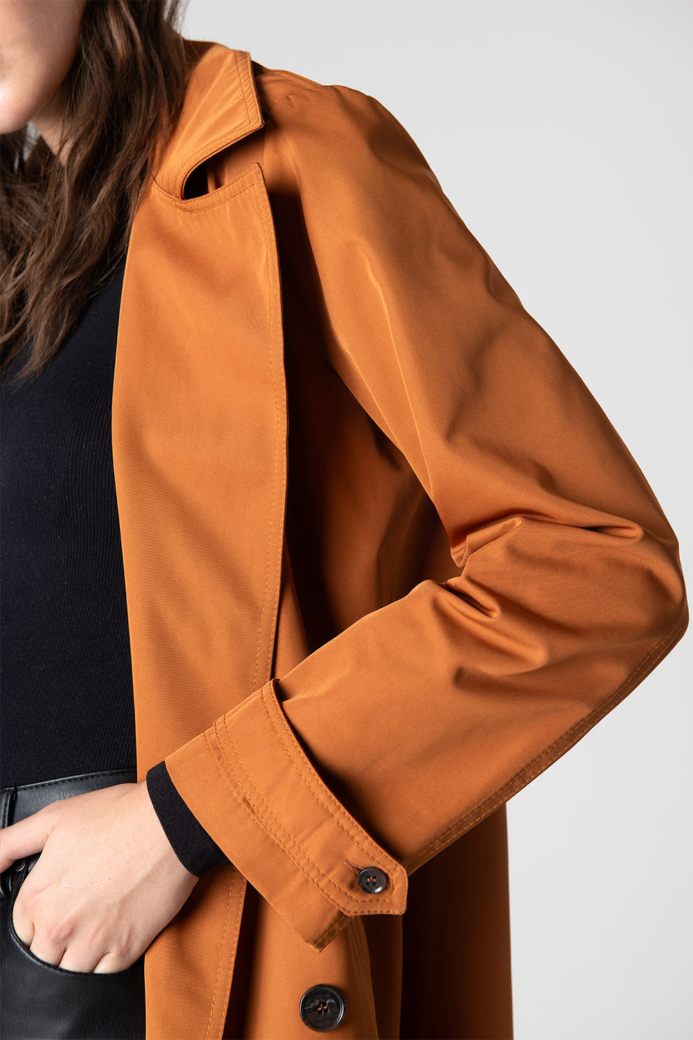 Peploum-Beatrice Asymmetric Piece Trenchcoat-Trençkot-2-milagron.live