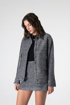 Peploum-Carleen Textured Weaving Jacket-Ceket-1-milagron.live