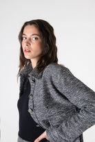 Peploum-Carleen Textured Weaving Jacket-Ceket-2-milagron.live