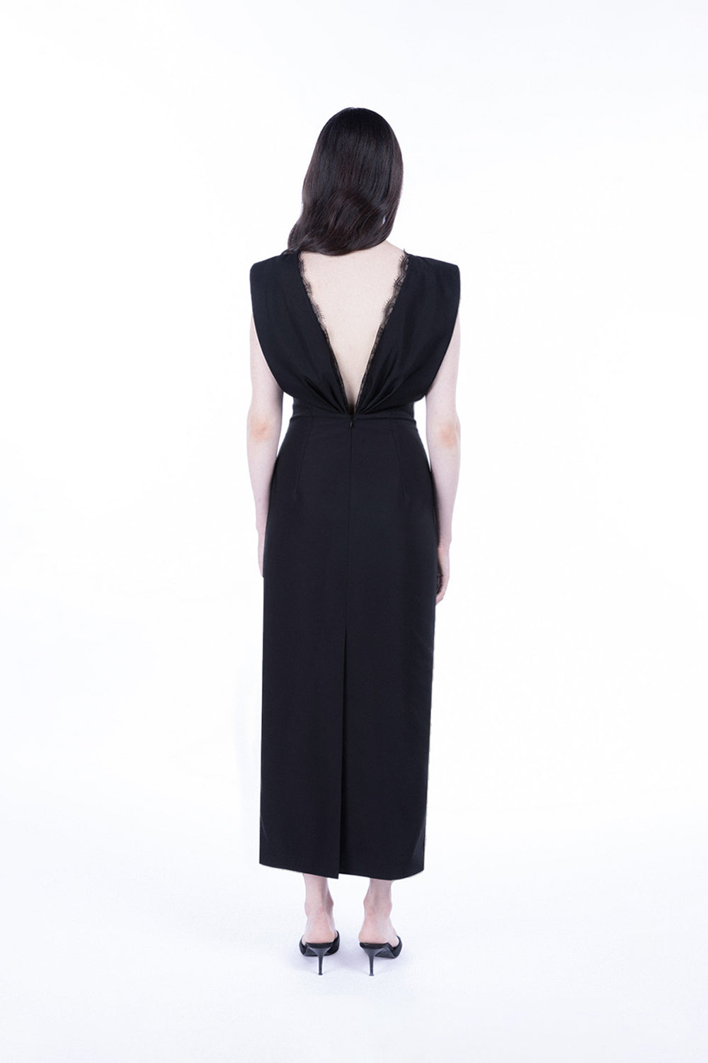 Peploum-Hester Lace Backless Dress-Elbise-4-milagron.live
