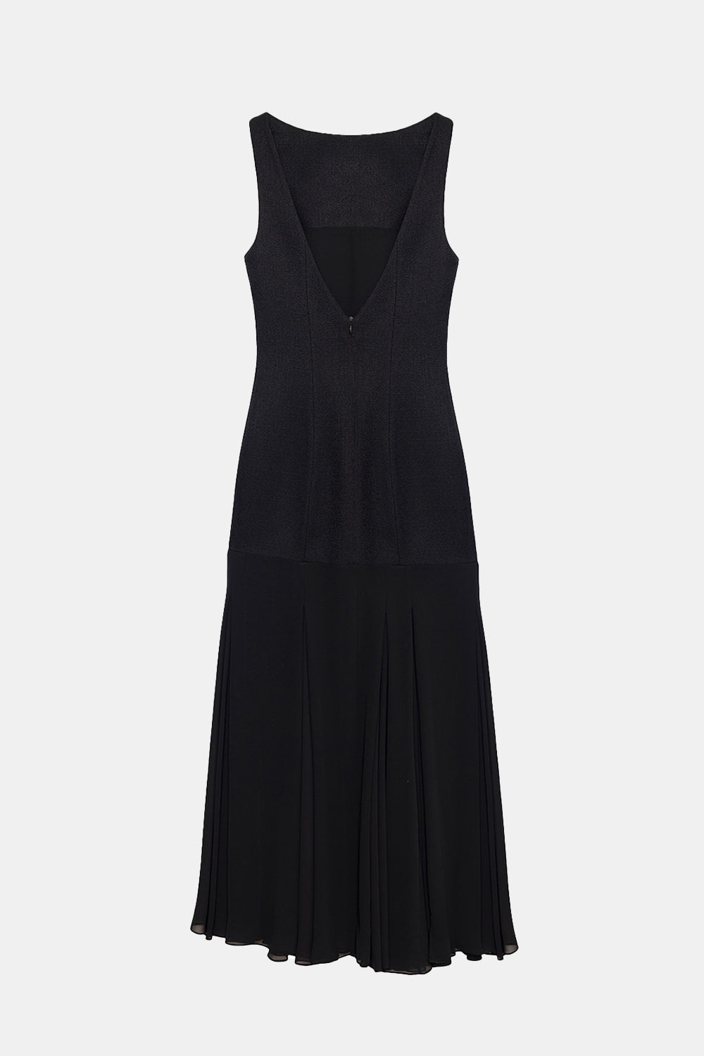 Peploum-Lohan Textured Tweed Chiffon Dress-Elbise-2-milagron.live