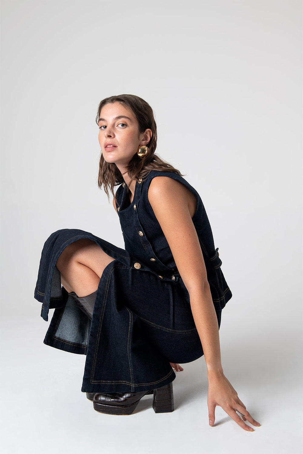 Peploum-Nadia Long Skirt In Cotton-Etek-1-milagron.live