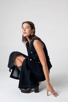 Peploum-Nadia Long Skirt In Cotton-Etek-1-milagron.live