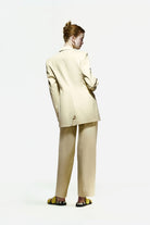 Peploum-Toba Jacket In Eggnog Yellow-Ceket-3-milagron.live
