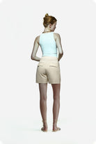 Peploum-Toba Shorts In Eggnog Yellow-Şort-4-milagron.live