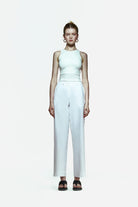 Peploum-Toba Trousers In Coral White-Pantolon-1-milagron.live
