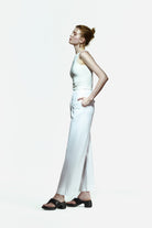 Peploum-Toba Trousers In Coral White-Pantolon-2-milagron.live