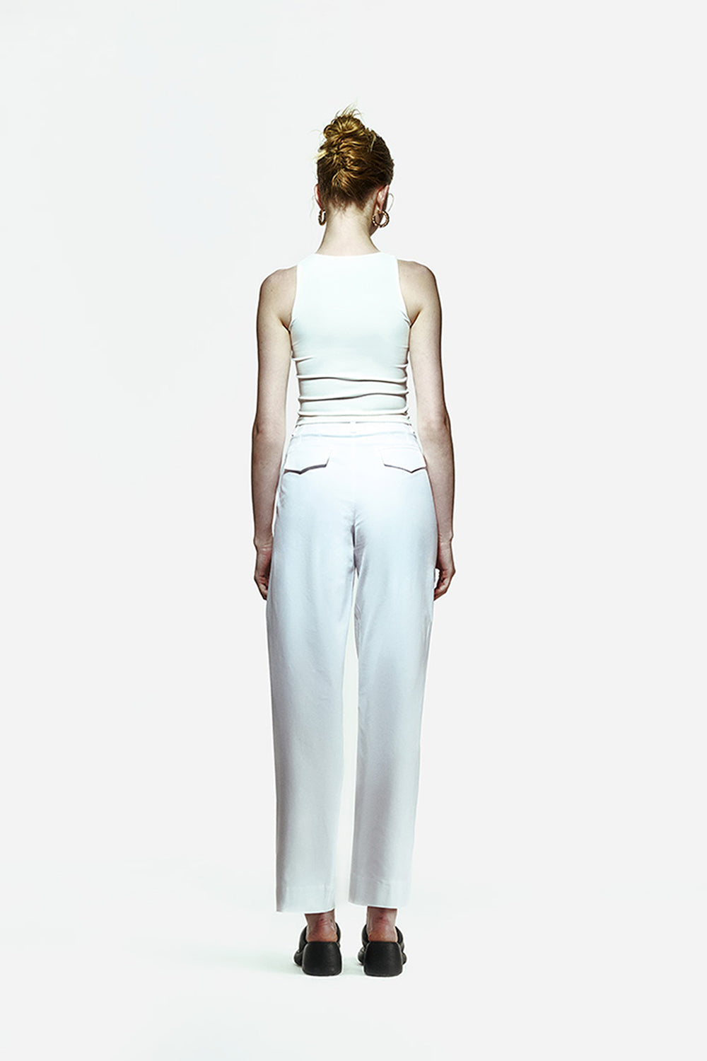 Peploum-Toba Trousers In Coral White-Pantolon-3-milagron.live
