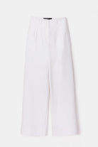 Peploum-Toba Trousers In Coral White-Pantolon-4-milagron.live