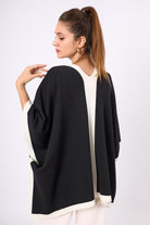 Peraluna-Mary Kadın Triko Panço Hardal-Kimono-6-milagron.live