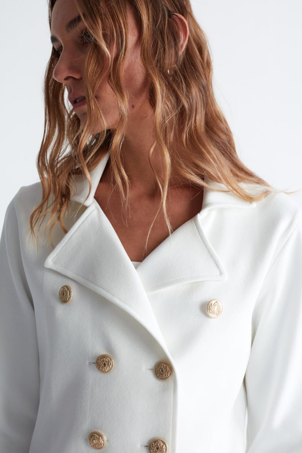 Peraluna-Styleboom X Katherine Blazer Çelik Örgü Klasik Kesim Düğmeli Blazer Kadın Triko Ceket -Ceket-14-milagron.live