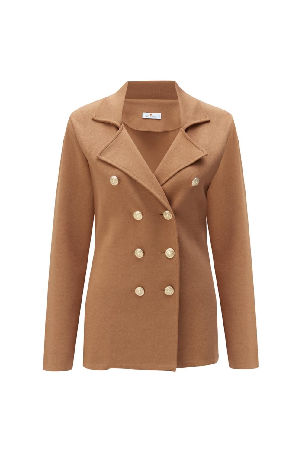 Peraluna-Styleboom X Katherine Blazer Çelik Örgü Klasik Kesim Düğmeli Blazer Kadın Triko Ceket -Ceket-26-milagron.live