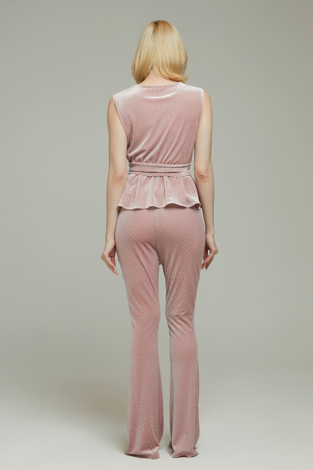 Pembe İspanyol Paça Pantolon Angel - 3