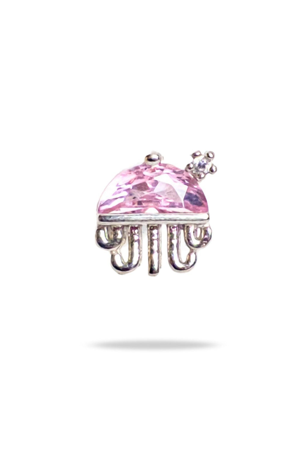 Pia Yuli-Pink Jellyfish Piercing-Küpe-1-milagron.live