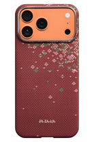 Sakura Hours Iphone 17 Pro Magsafe Uyumlu Aramid Fiber Kılıf Daybreak Red