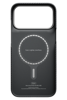 Edge 600D Iphone 18 Pro Max Magsafe Uyumlu Kılıf Black Gray