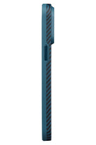 Military-Grade Iphone 15 Pro Magsafe Uyumlu 1500D Aramid Fiber Kılıf Mavi