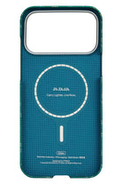 Monogram Iphone 17 Pro Magsafe Uyumlu Aramid Fiber Kılıf Yeşil