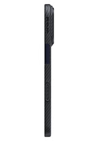 Tactile Woven Iphone 17 Pro Max Magsafe Uyumlu 1500D Aramid Fiber Kılıf Black-Gray Twill