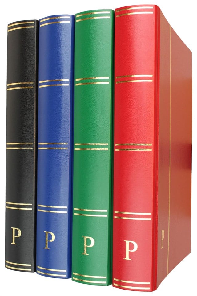 Pulko History 1970 Pul Defteri Klasik, 32 Yaprak, 64 Sayfa, A4+, Siyah Zemin, Yeşil Ph-273319