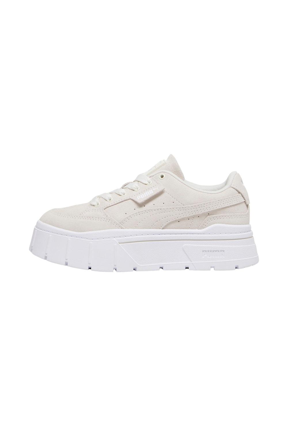 Puma-Mayze Stack Suede Wns Warm White-Sneakers-3-milagron.live