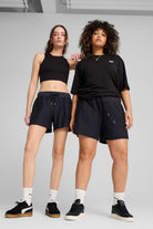 Puma-PREMIUM ESS A-Line Shorts 4 Jacquard New Navy-Şort-1-milagron.live