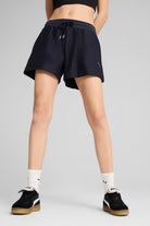 Puma-PREMIUM ESS A-Line Shorts 4 Jacquard New Navy-Şort-4-milagron.live