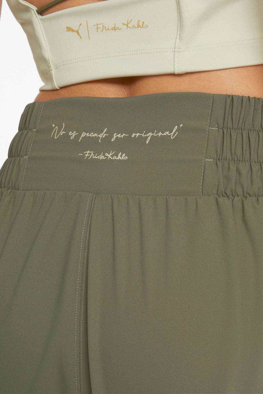Puma-PUMA X FRIDA KAHLO SHORT Dark Green Moss-Şort-6-milagron.live