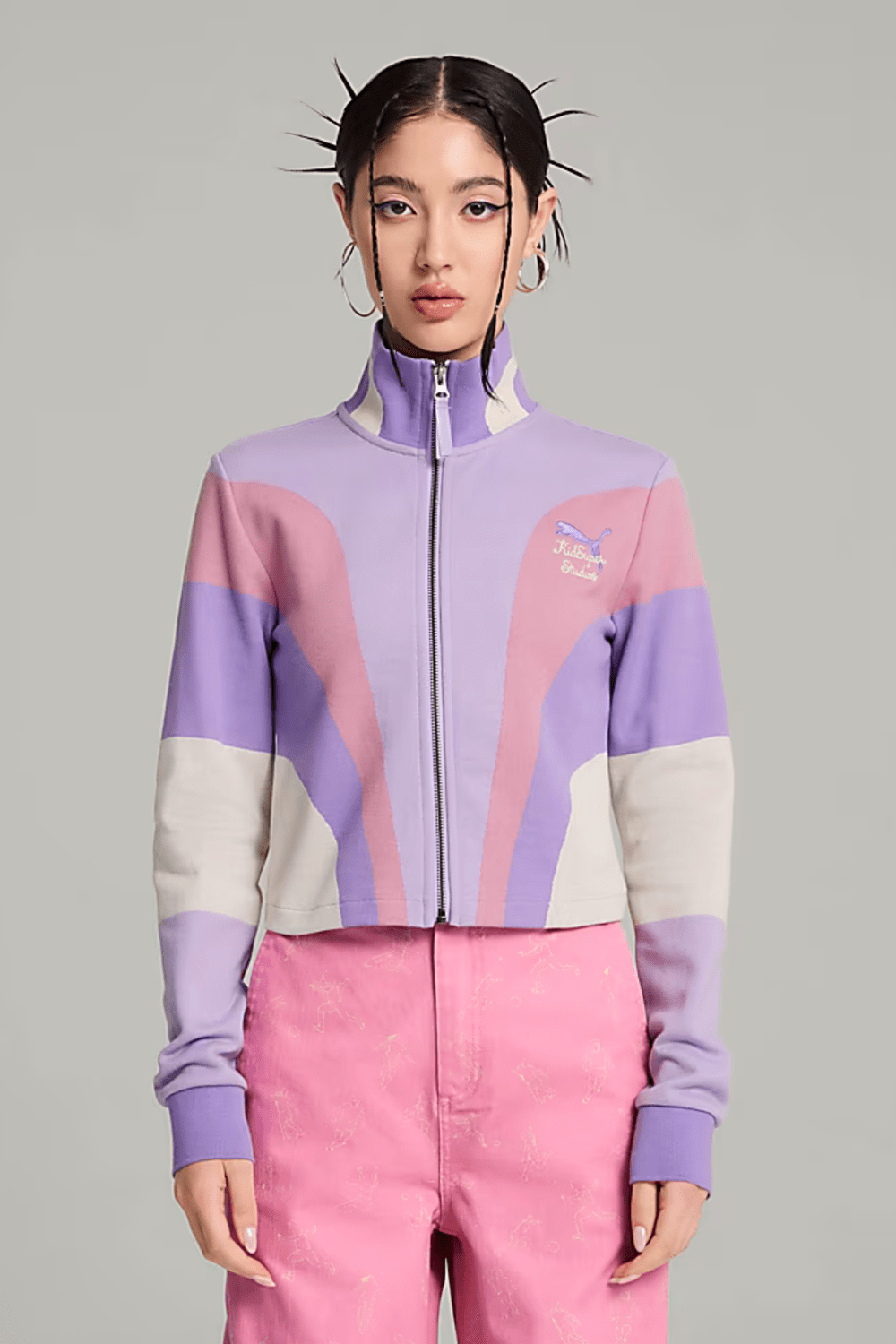 Puma-PUMA x KIDSUPER Top Vivid Violet-Ceket-2-milagron.live