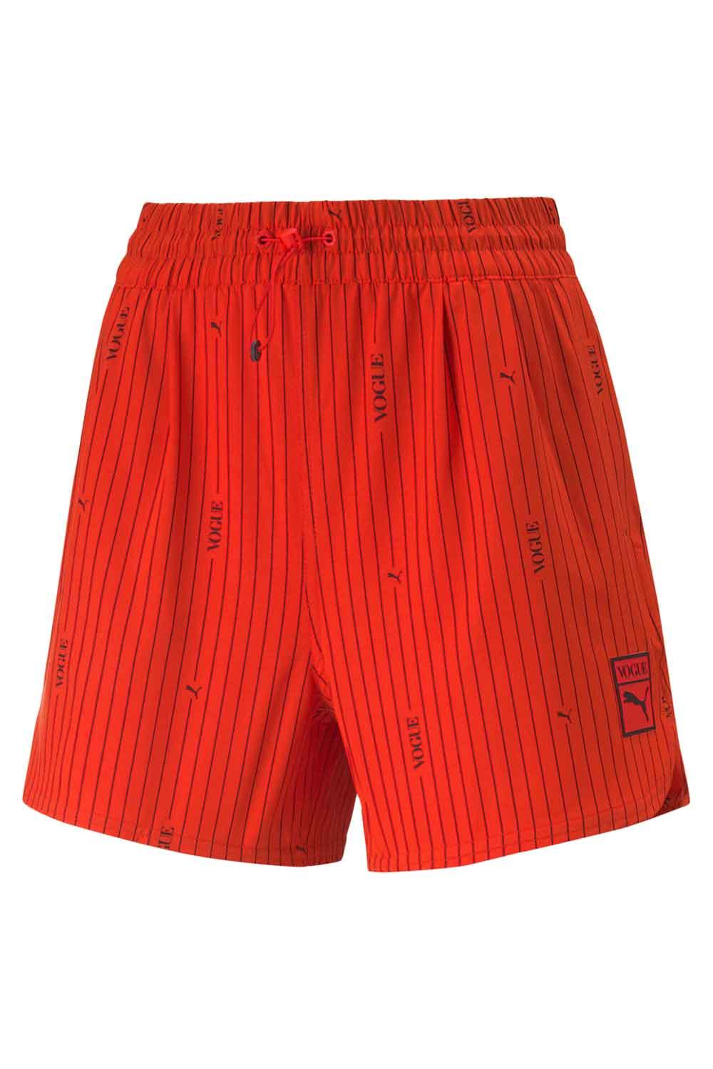 Puma-PUMA x VOGUE Woven Shorts Fiery Red-Şort-1-milagron.live